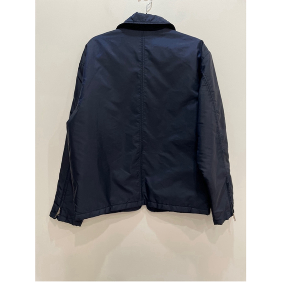 Club Monaco Nylon Jacket Zip Up Workwear Chore Coat Mens Navy Medium - Picture 5 of 11